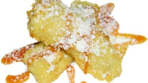 D-4 Ananasai tempura tešloje su padažu